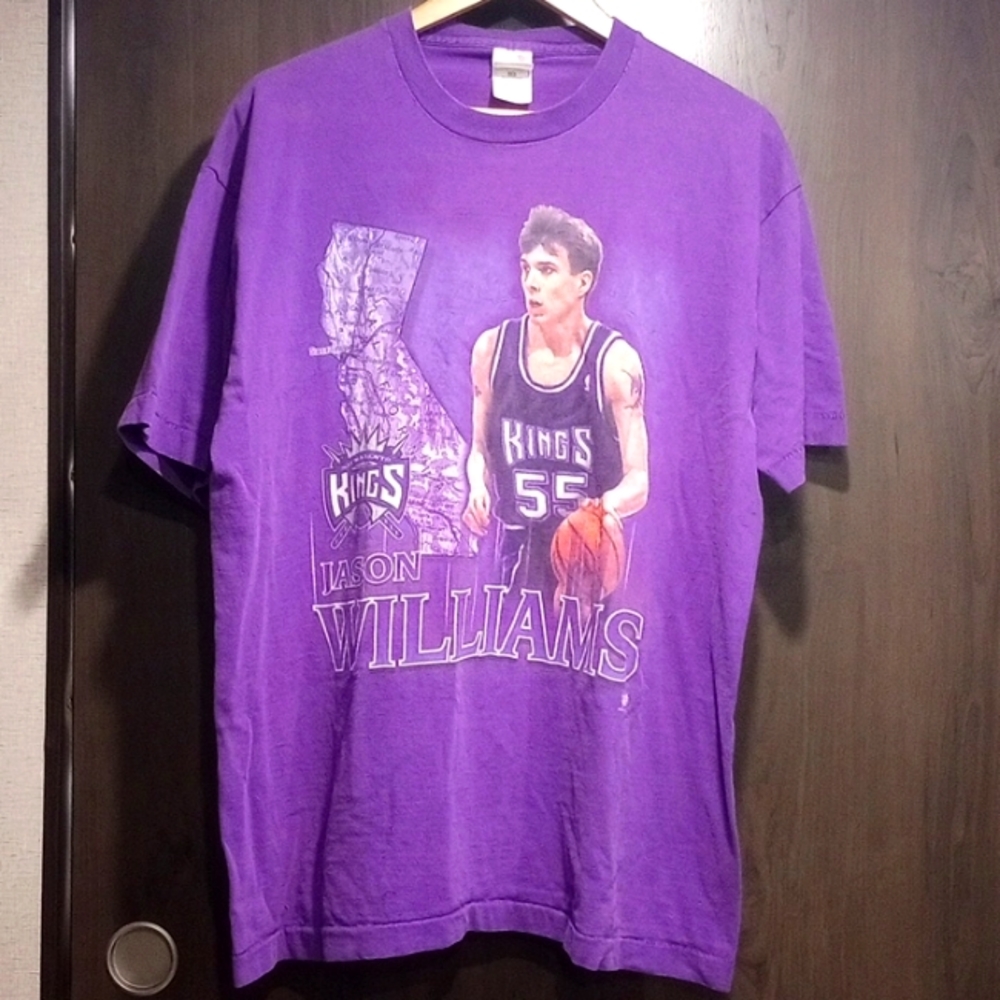 Vtg XL single stitch NBA Kings basketball Jason Williams short sleeve T shirt